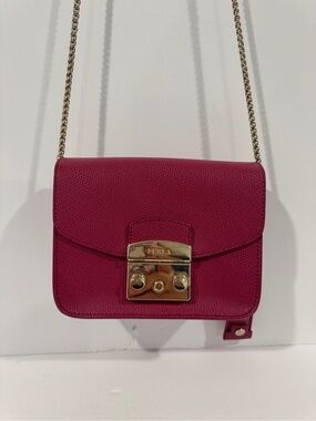 Furla Pink Metropolis Small Crossbody Bag